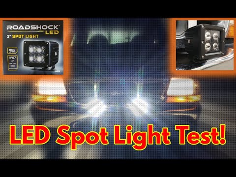 BETTER THAN RIGID?!! - Roadshock (Harbor Freight) 3" LED Spot Review/Test