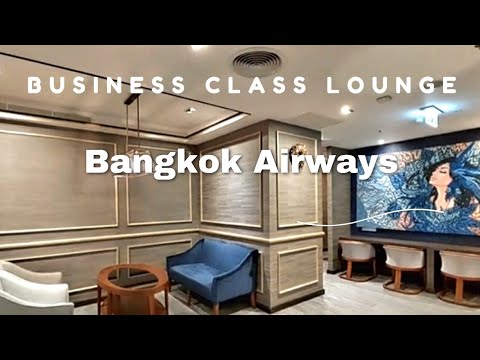 Lounge de classe executiva da Bangkok Airways, partidas internacionais no aeroporto de Bangkok / fevereiro de 2023
