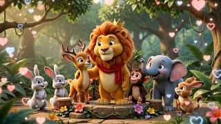 शेर राजा आया! Jungle में धूम मचाया | Hindi Kids Song | Jungle Animals Song