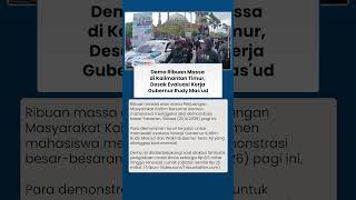Ribuan Massa Lakukan Demo di Kantor DPRD Kaltim, Desak Evaluasi Kerja Gubernur Rudy Mas'ud