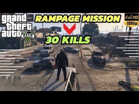 TREVOR KILL 30 PEOPLE IN RAMPAGE MISSION | Grand Theft Auto V