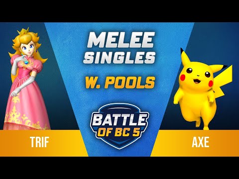 Trif (Peach) vs Axe (Pikachu) - Melee Singles Losers Top 48 - Battle of BC 5