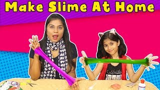 How to Make Easy Slime At Home | Kids Making Slime At Home (Only Two Ingredients)