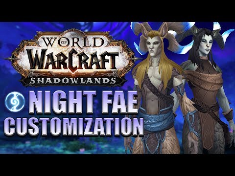 Night Fae (Sylvar) Model Customization Options | Shadowlands Alpha