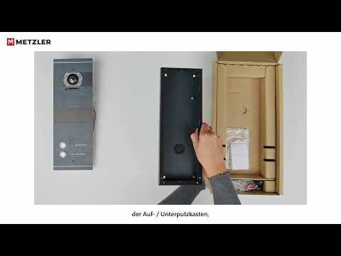 Türstation Lieferumfang / Unboxing | Metzler Video Türsprechanlage VDM10 | HowTo | Tutorial