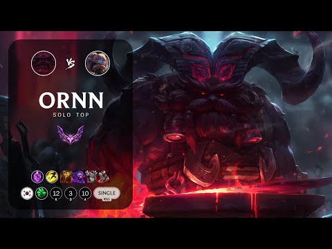 Ornn Top vs Poppy - KR Master Patch 13.8