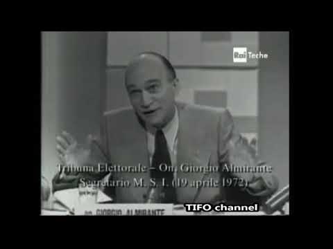 GIORGIO ALMIRANTE. "... limitare al minimo la stretta di mano... "