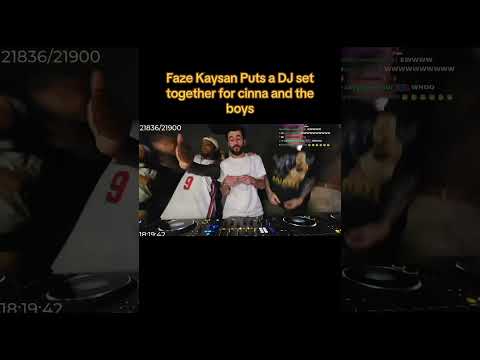 Faze Kaysan Puts a DJ set together for cinna and the boys #faze #kaysan #ron #adapt #rage