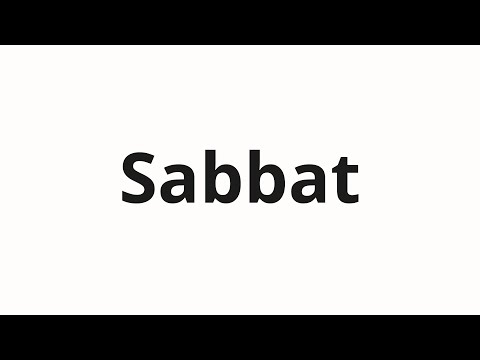 How to pronounce Sabbat