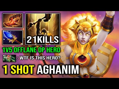 NEW Aghanim Dawnbreaker 1 Shot Solar Guardian with OP Healing vs Hard Carry Medusa Dota 2