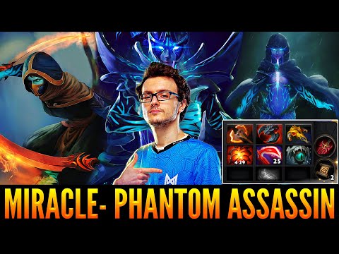 👉 MIRACLE With Amazing Comeback With Phantom Assassin in Incredibly Hard Game - Dota 2 Highlights