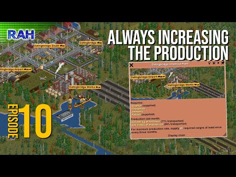 S02 E10 OpenTTD Challenge - Trains & Ships; making the chemical plant work