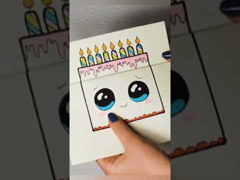 DIY 💚 Супер Крутая ОТКРЫТКА на День Рождения BTS 💚 Раскладушка 💚 BTS 8th Anniversary #shorts