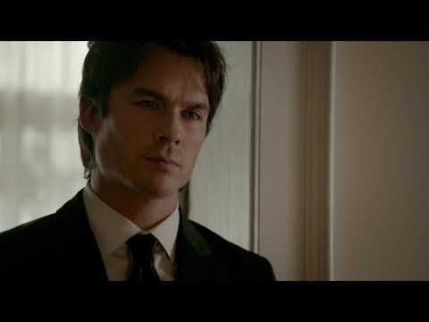 The Vampire Diaries 8x09 Elena and Damon memories, fights Sybil and talks to Caroline