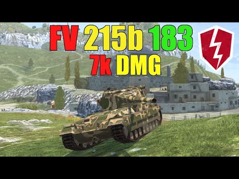 Mad Games FV215b 183 7,6k DMG WoT Blitz