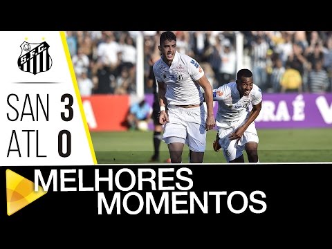 Santos 3 x 0 Atlético-MG | MELHORES MOMENTOS | Brasileirão (14/08/16)