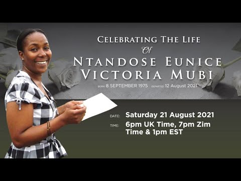Celebrating The Life Of Ntandose Eunice Victoria Mubi