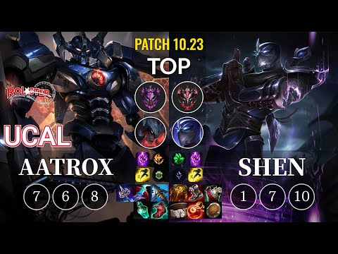 KT Ucal Aatrox vs Shen Top - KR Patch 10.23