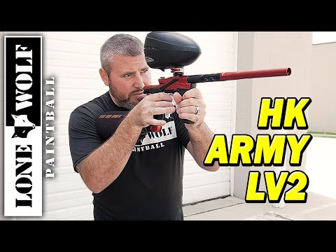 Shooting the HK Army Fossil Ego LV2 Paintball Gun | Lone Wolf Paintball