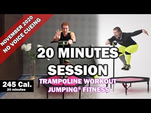 20 minutes trampoline session November 2020 - Jumping® Fitness [NO VOICE CUEING - CLEAR MUSIC]