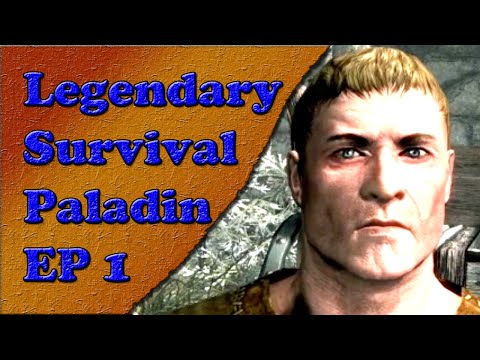 Let's Play Skyrim Anniversary Edition EP1 (Legendary, Survival, Paladin Roleplay)