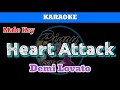 Heart Attack by Demi Lovato (Karaoke : Male Key)