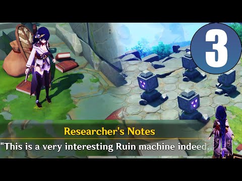 Puzzles with Researchers' Notes to set up electroblocks in Inazuma(part 3) | Genshin Impact