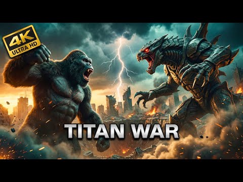 TITAN WAR: Kong, Godzilla & Mothra vs Monster Legion 4K