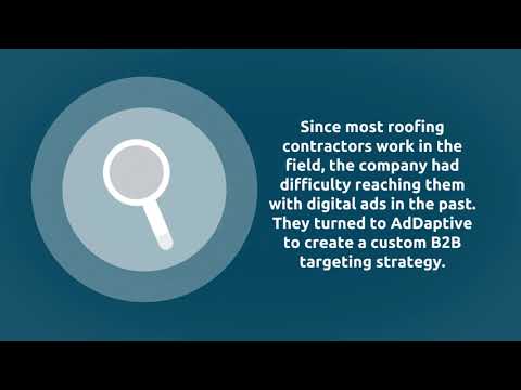 B2B IP Targeting and Sponsored Content Reaches Roofing Company's Offline Target Audience