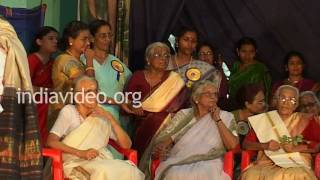 Honouring old teachers in Cotton Hill School, Thiruvananthapuram 