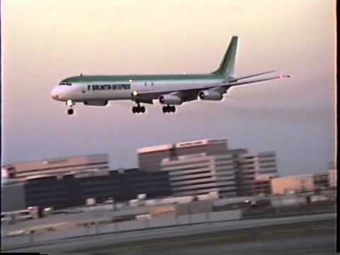 Burlington Air Express Douglas DC-8-63F (Old & New Paint)