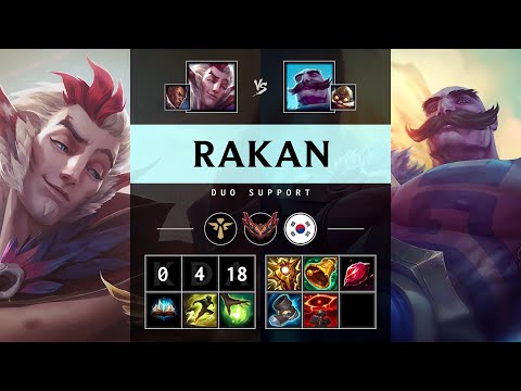 Rakan Support vs Braum - KR Grandmaster Patch 25.13