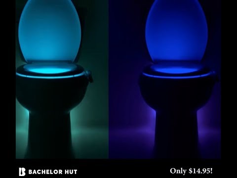 Toilet Night Lights,16-Color Motion Activated Detection Bowl Light,