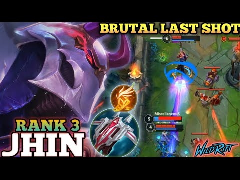 JHIN OVERPOWER MVP BUILD! ANNOYING LAST SHOT DAMAGE - TOP 3 GLOBAL JHIN BY KATA GELİ FF - WILD RIFT
