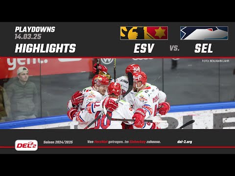 DEL2 Game Highlights Playdowns Spiel 3:ESV Kaufbeuren vs. Selber Wölfe