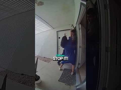 Doorbell Camera Captures Suspect Attacking Officers