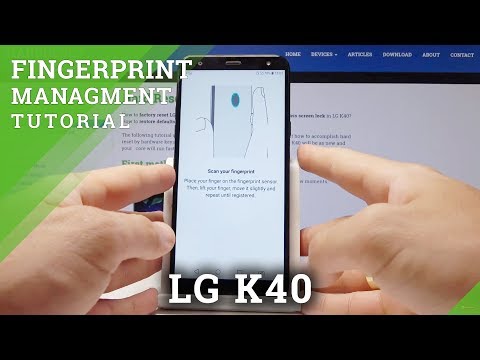 How to Set Up Fingerprint in LG K40 - Add Fingerprint Unlock