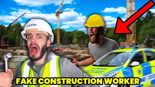 He Tried to Fight Me! (Fake Construction Worker Prank)
