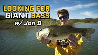 On The Hunt For GIANT Bass with JON B!
