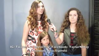 Cali Interviews with Taylor Hay and Tessa Espinola at cinco 4 video