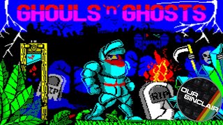 It's Ghouls N Ghosts on the Speccy!  Hard as coffin nails & DEADLY as the grave - Our Sinclair 104
