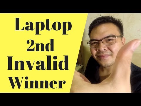 Laptop Giveaway (2nd invalid)Winner Redraw / Repick - Rule number 1 Parating tapusin ang Videos Video
