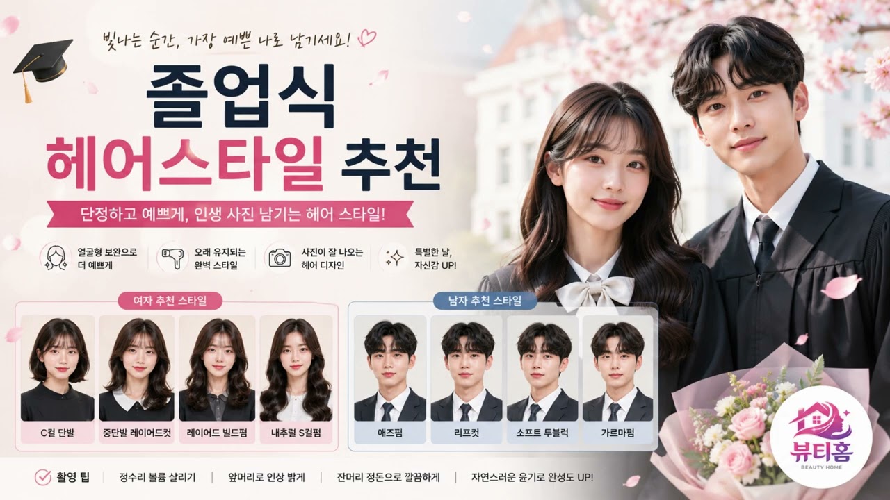 졸업식 헤어스타일 추천 사진도 잘 나오고 오래 기억되는 스타일
