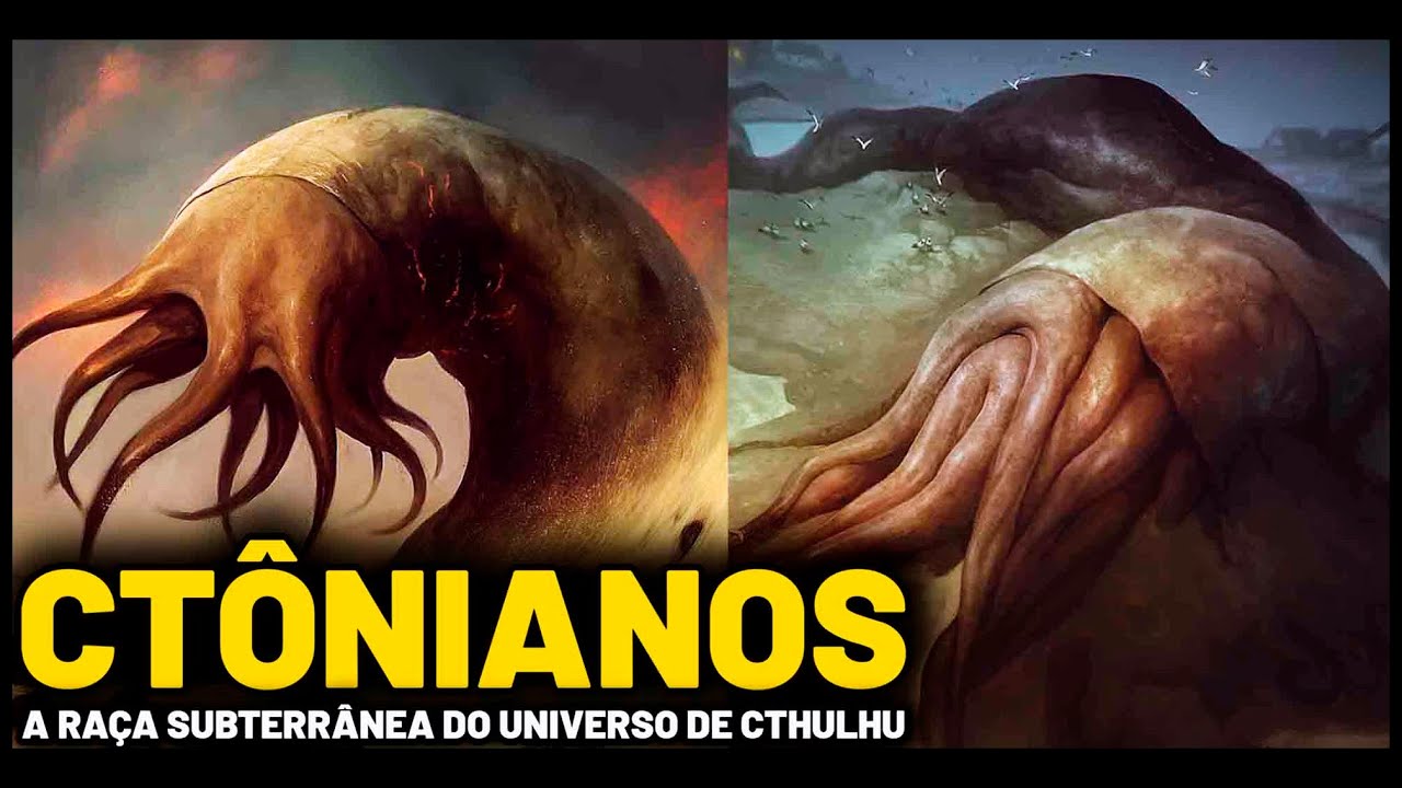 CTÔNIANOS -  A RAÇA SUBTERRÂNEA DO UNIVERSO DE CTHULHU - MITOLOGIA LOVECRAFT
