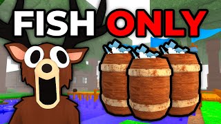 Can I SURVIVE ONLY EATING FISH In 99 Nights In The Forest?!