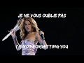 Céline Dion Je Ne Vous Oublie Pas Traduction Des Paroles Lyrics Anglais Francais Celinedion