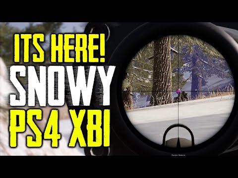 PUBG Snow Map For PS4 & Xbox is Here + NEW GUN! First Win - PUBG Console