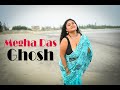 MEGHA DAS GHOSH IN STUNNING FLORAL PRINT SAREE ON A SEA BEACH BONG BEAUTY IN SAREE FASHION
