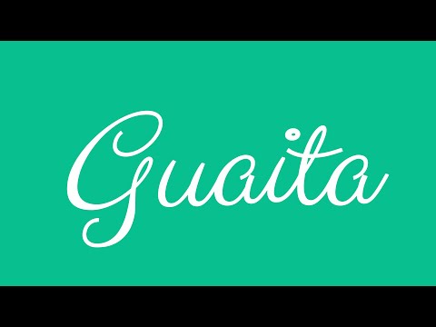 Learn how to Write the Name Guaita Signature Style in Cursive Writing