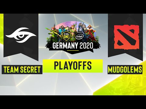 Dota2 - Team Secret vs mudgolems - Game 1 - ESL One Germany 2020 - Playoffs